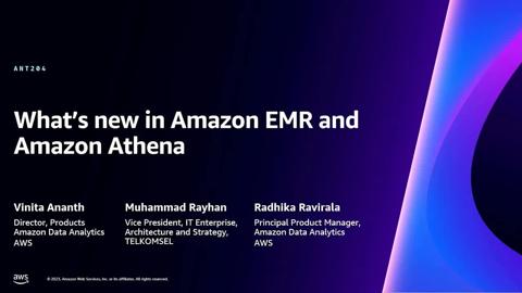 EMR and Athena: Analytics at Scale - AWS